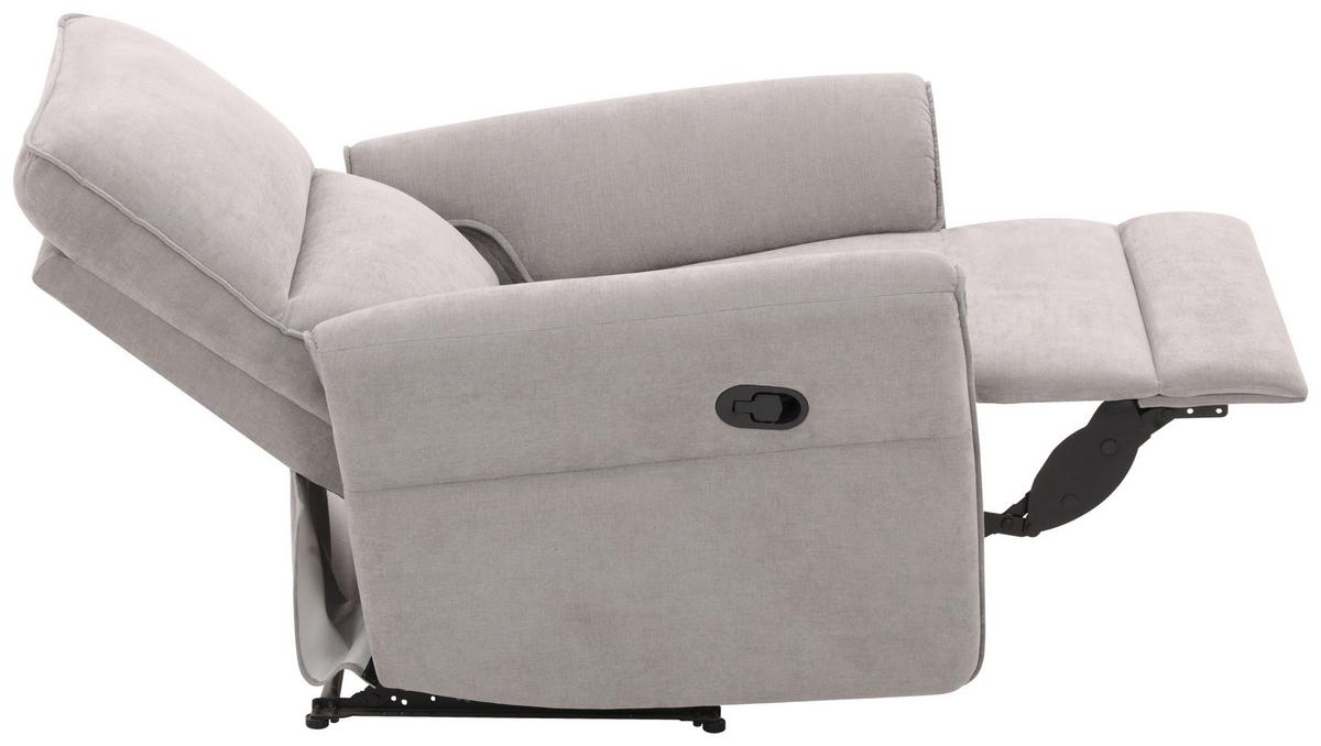 Relax Fotel Redon - szürke, Basics, textil/fa (85/103/92cm) - Livetastic