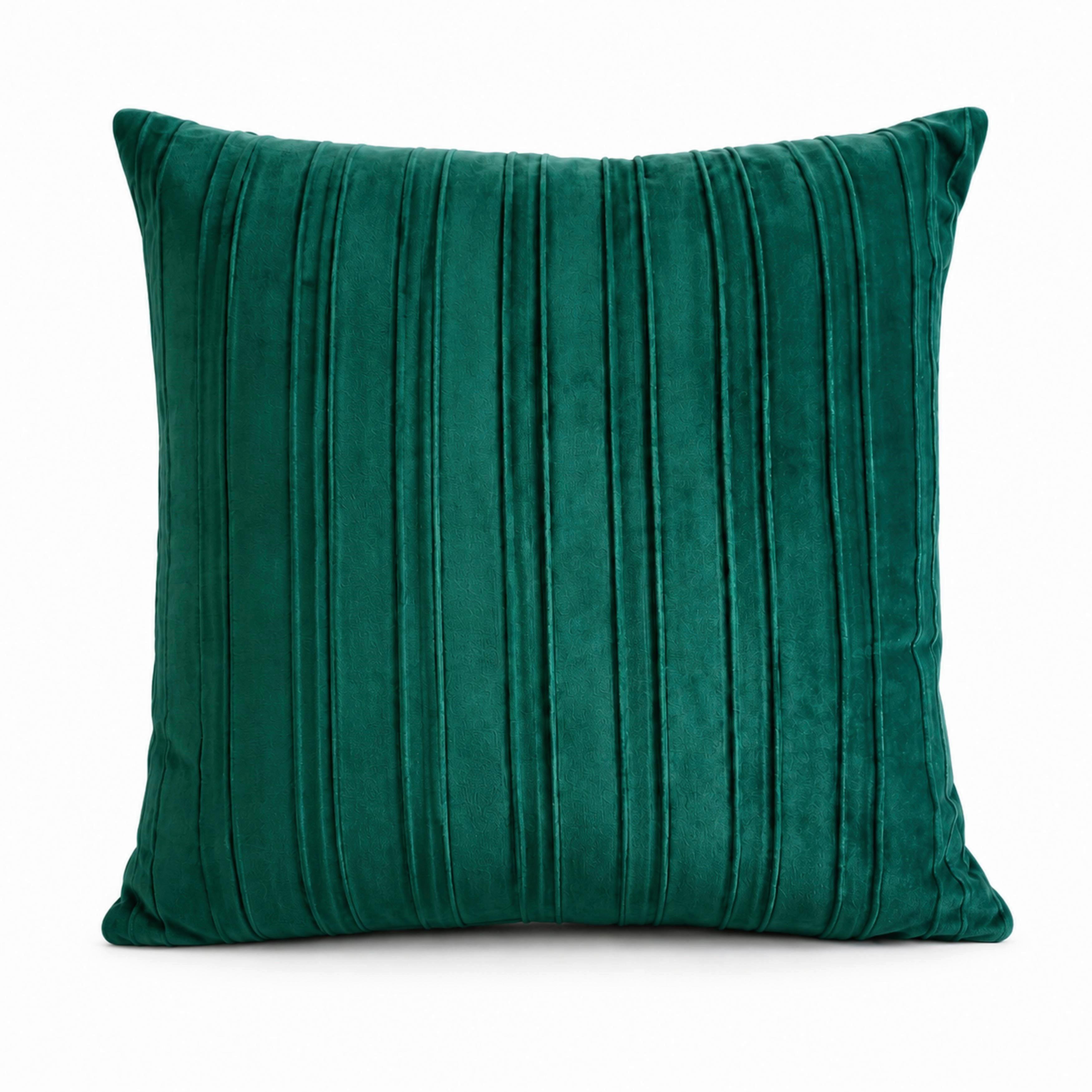 DEKORAČNÝ VANKÚŠ VELVET - smaragdovozelená, Modern, textil (45/45cm)