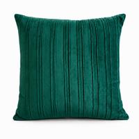 DEKORAČNÝ VANKÚŠ VELVET - smaragdovozelená, Modern, textil (45/45cm)