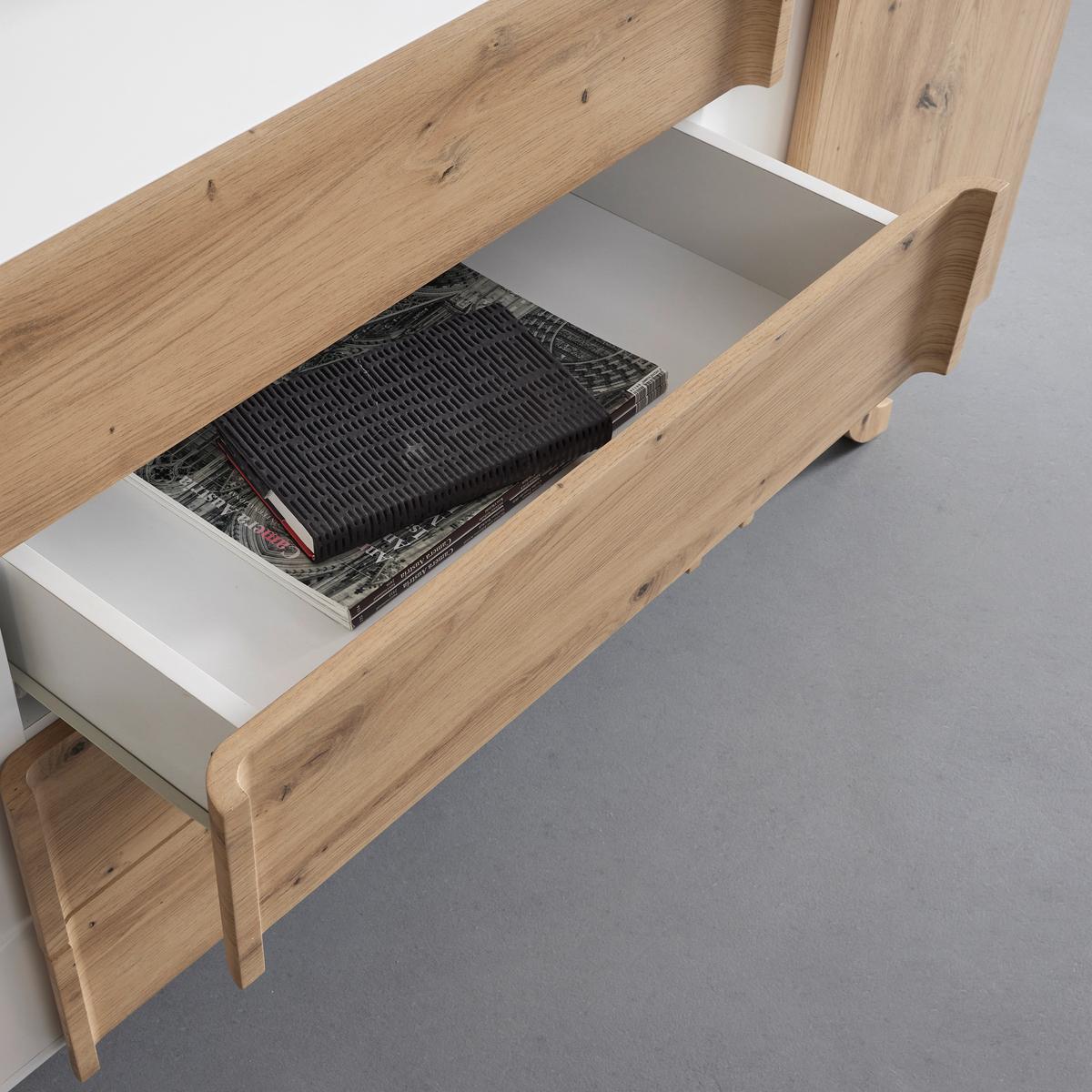 Komoda VIRA - bílá/barvy borovice, Moderní, dřevo (172/85/43cm) - Bessagi Home