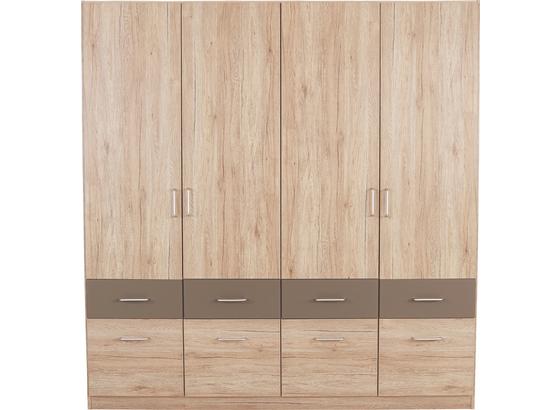 Šatná Skriňa Aalen-extra - farby dubu/sivá, Konvenčný, kompozitné drevo (181/197/54cm) Šatná Skriňa Aalen-extra - farby dubu/sivá, Konvenčný, kompozitné drevo (181/197/54cm)