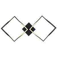 Led-deckenleuchte 67213d - Opal/Schwarz, Basics, Kunststoff/Metall (86,5/40/8,8cm) - Globo