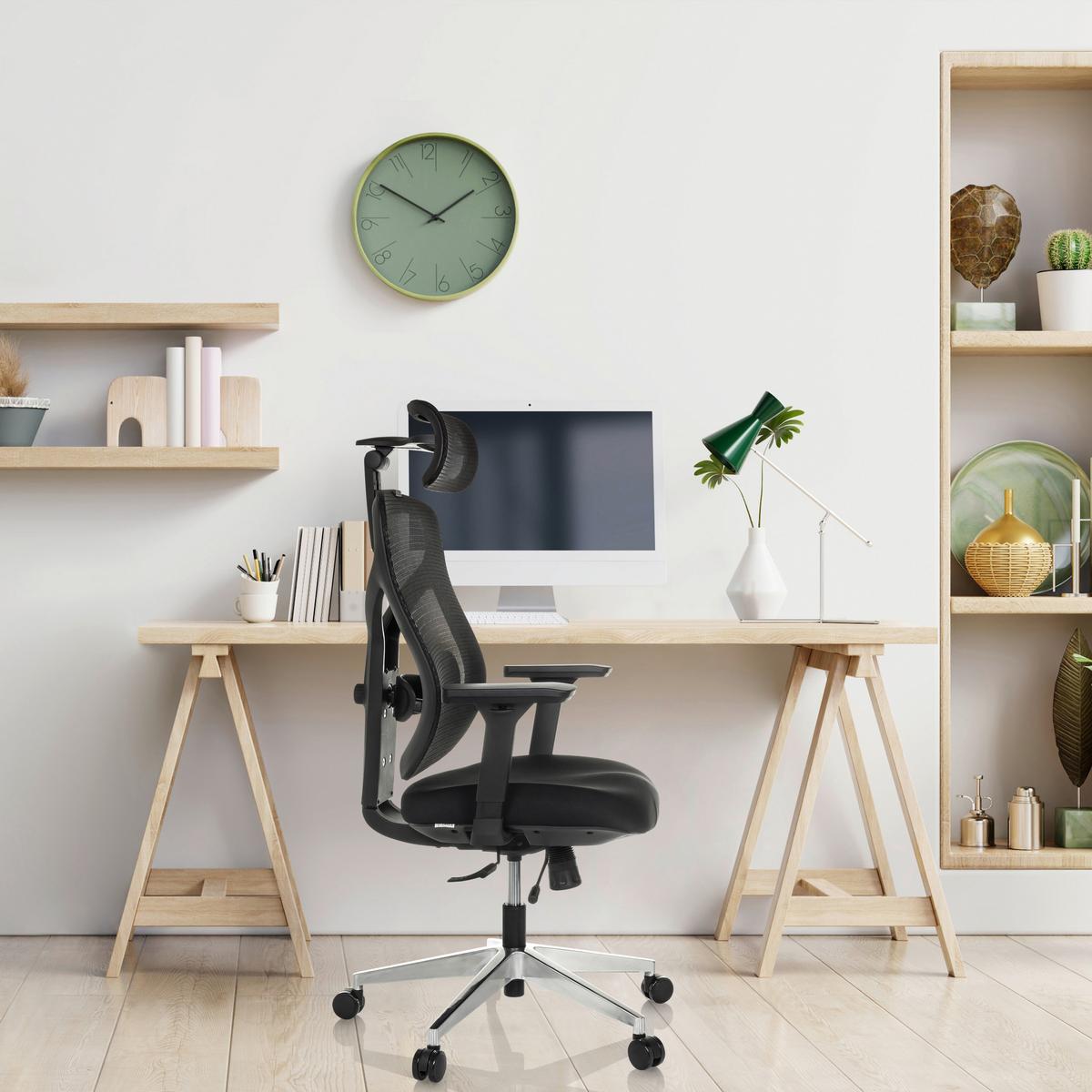 Drehstuhl Cassilis B Schwarz B: 70 Cm - Silberfarben/Schwarz, MODERN, Kunststoff/Textil (70/123 - 146/65cm) - MID.YOU