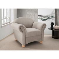 Sessel Torello Taupe B: 90cm - Taupe/Wildeiche, KONVENTIONELL, Textil (90/84/80cm) - Livetastic