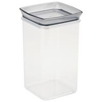 Vorratsdose Tessy ca. 1,45 L, Spülmaschinengeeignet - Transparent/Hellgrau, KONVENTIONELL, Kunststoff (10/10/19cm) - Luca Bessoni