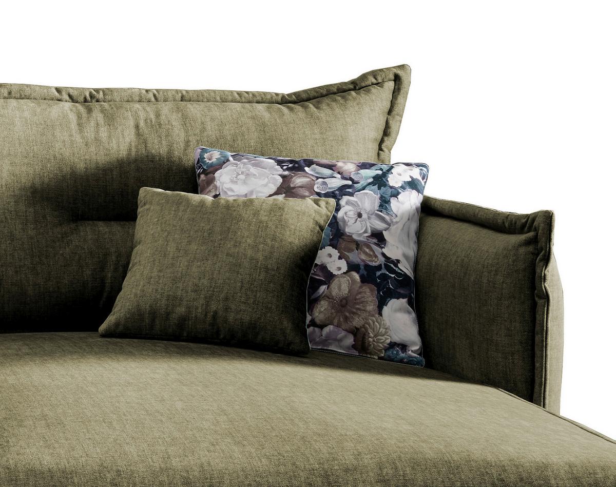 Ecksofa Lava Grün S: 255/180 Cm - Türkis/Schwarz, MODERN, Textil (255/180cm) - Livetastic