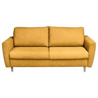 Schlafsofa Winter Senfgelb B: 195 cm - Buchefarben/Senfgelb, Design, Textil (195/90/102cm) - Livetastic