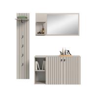 Garderobe Station Kaschmir B: 153cm - Kaschmir, Design, Holzwerkstoff (152/192/37cm) - MID.YOU