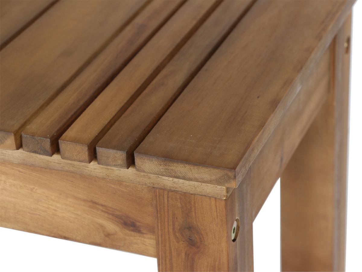 Gartenhocker Echtholz Akaziefarben - Akaziefarben, KONVENTIONELL, Holz (33/45/50cm) - Siena Garden