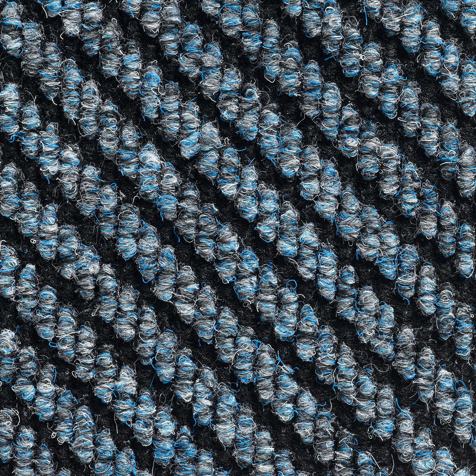 Teppichfliese Graublau Centaur 50x50 Cm Florhöhe 4 Mm - Graublau, Basics, Textil (50/50cm)