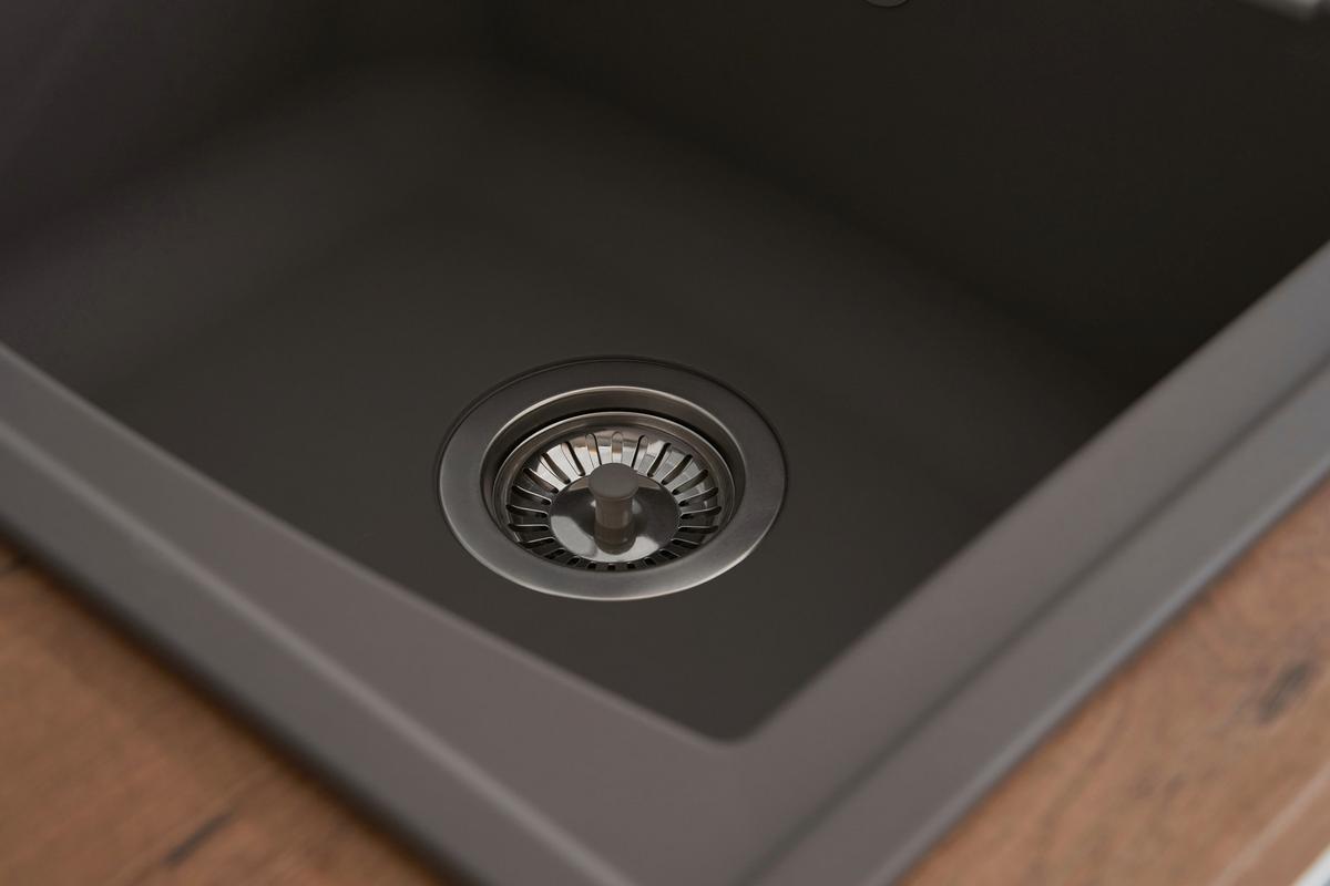 Spüle Respekta Boston Kunststein Bxt: 100x50 cm - Grau, Trend, Glas/Kunststoff (100/20/50cm) - Respekta