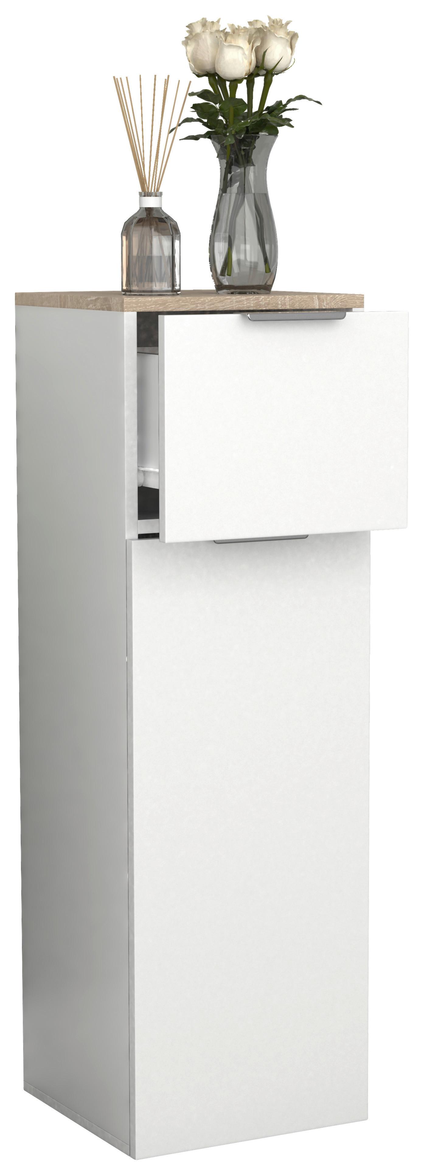 Highboard Donali Weiß/Eiche Dekor B:30cm