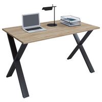 Íróasztal Lona - fekete/Sonoma tölgy, Modern, faalapú anyag/fém (140/50/76cm) - MID.YOU
