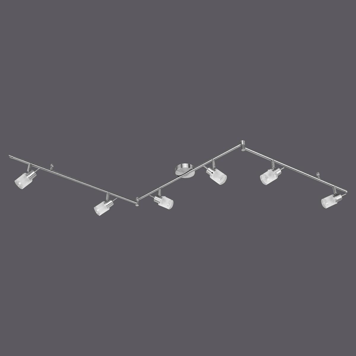 Deckenleuchte L13636-55 Moritz *sbx* - Weiß/Nickelfarben, Design, Glas/Metall (195/16/17,5cm) - Xora