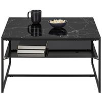 KONFERENČNÍ STOLEK AIDEN - černá, Moderní, kov/sklo (75/43/75cm) - Mömax