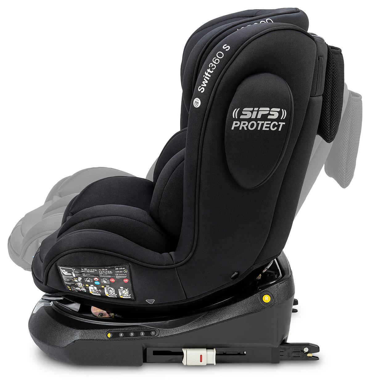 Reboarder-kindersitz Swift360s - Schwarz, Basics, Kunststoff/Textil (44/60/50cm) - Osann