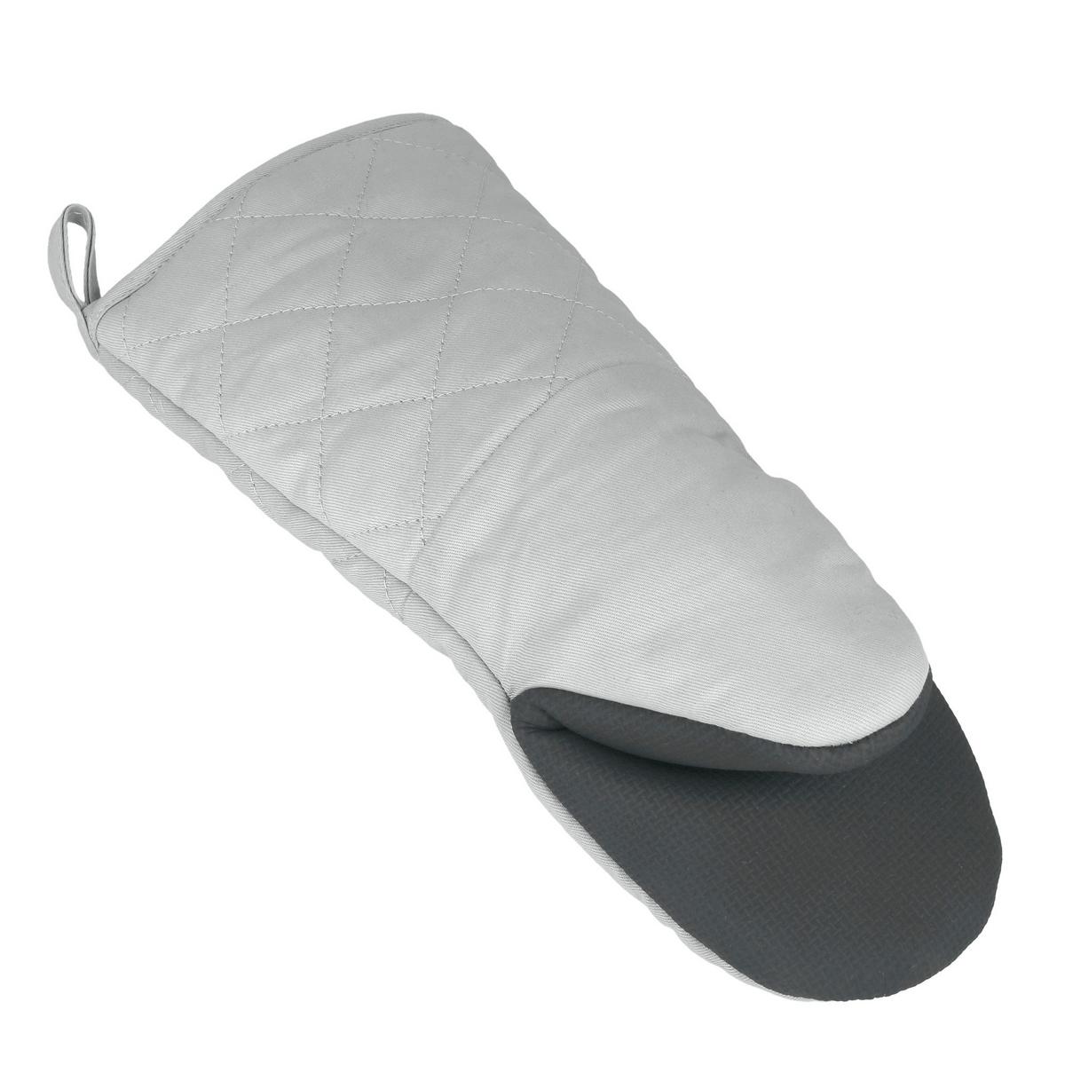 Grillhandschuh Marius B/H/T: ca. 15,4/34,9/3,5 cm - Schwarz/Grau, Basics, Naturmaterialien/Textil (15,4/34,9/3,5cm) - Metaltex