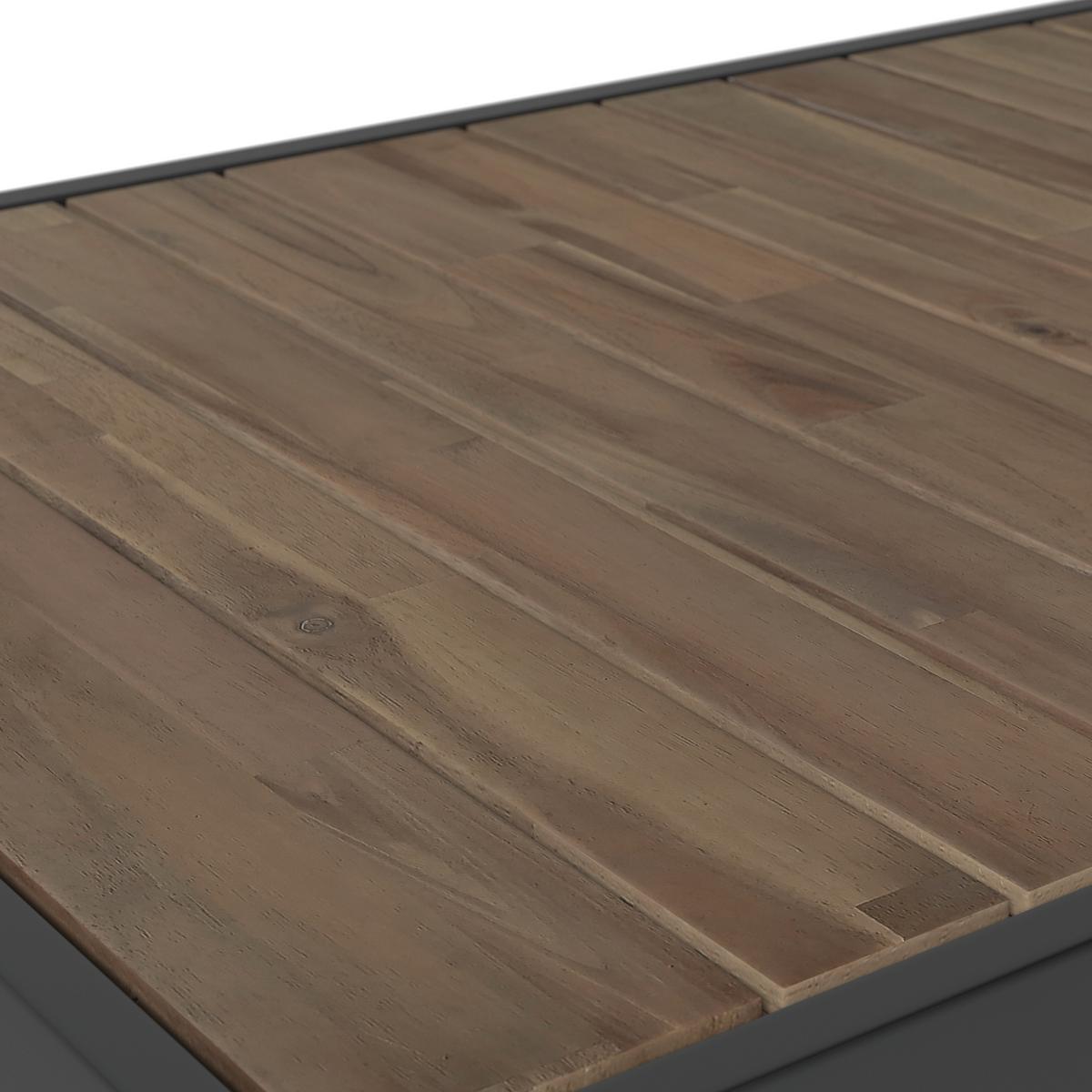 Lounge Garnitúra Barletta - tíkfa színű/szürke, Modern, textil/fa (227/227cm) - Beldano