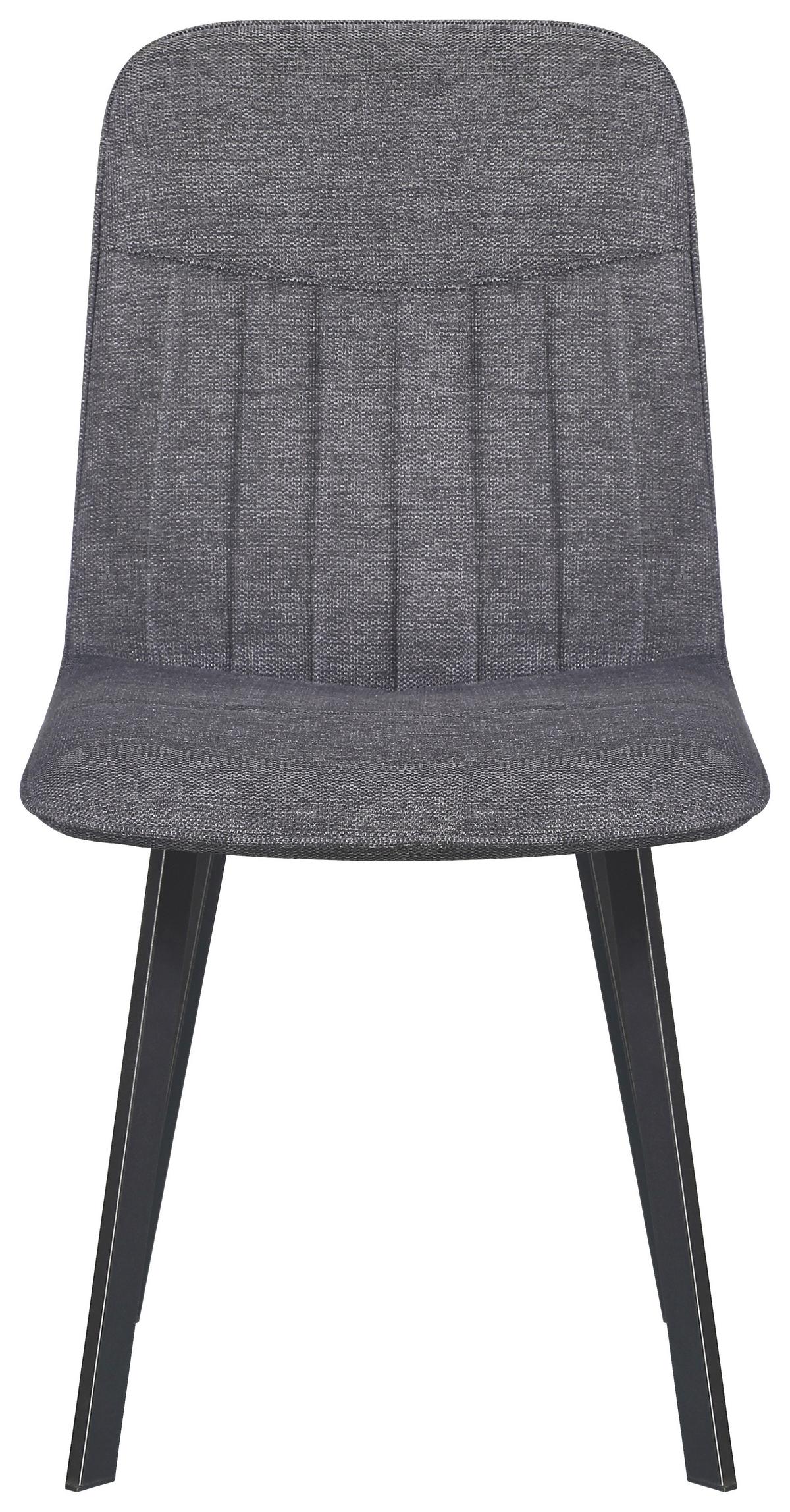 Tischgruppe Mackay 5-tlg. Metall/textil Grau, B: 140cm - Grau, KONVENTIONELL, Holzwerkstoff/Textil (140/46/75/88/80/57cm) - MID.YOU