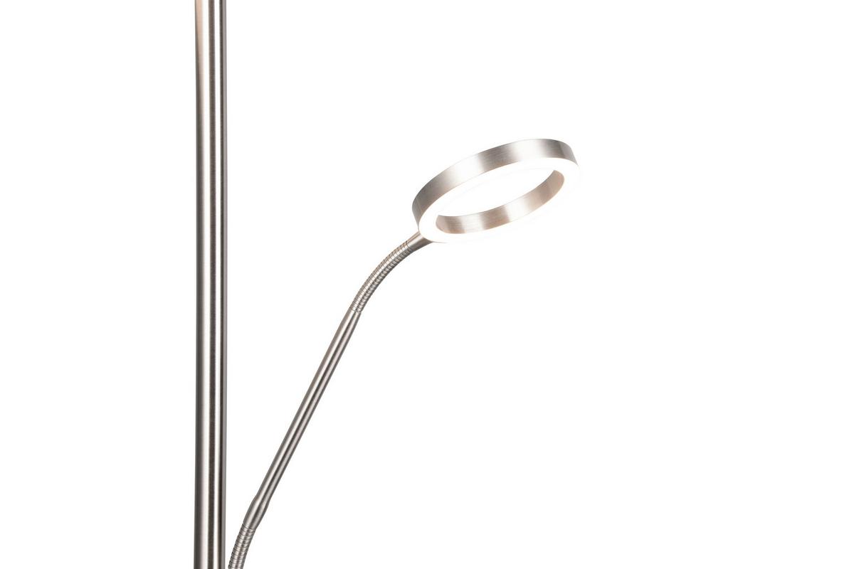 LED-Stehleuchte 449510207 Willis - Nickelfarben, Design, Metall (40/180cm) - Trio Leuchten