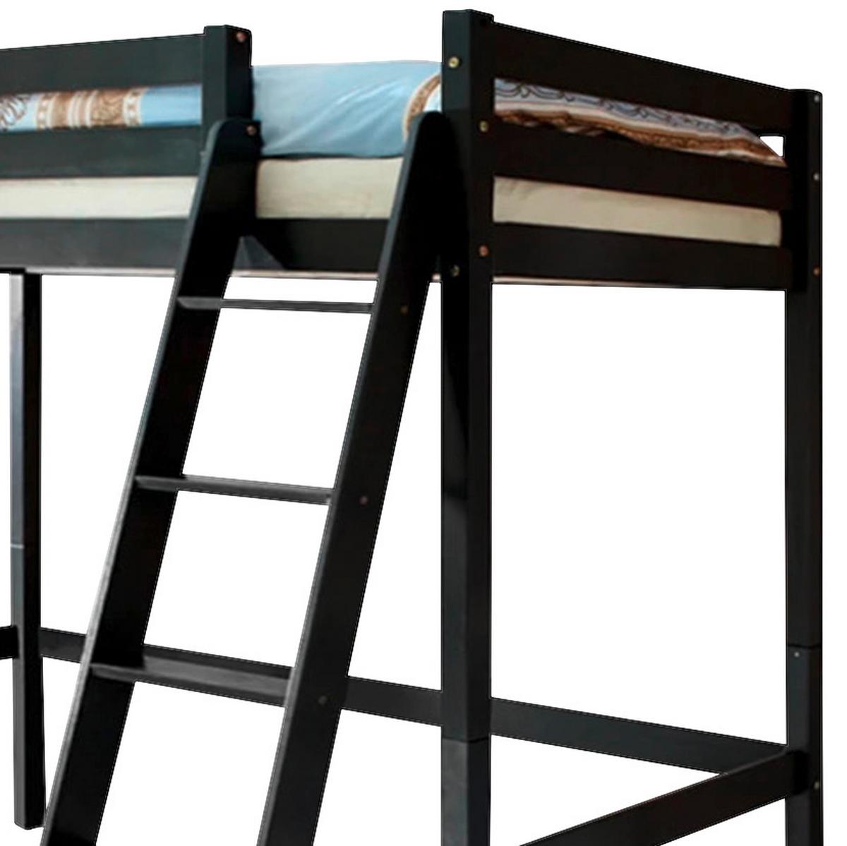 Postel z masivního dřeva MATTHIAS 90 šedá - tmavě šedá, Basics, dřevo (90/200cm) - MID.YOU