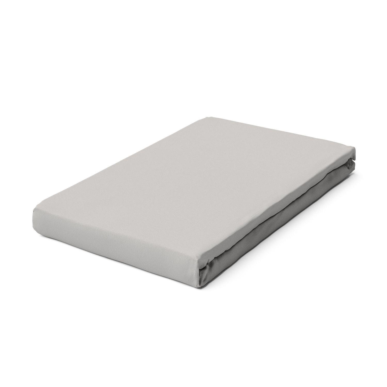 Spannleintuch Jersey Hellgrau 200-220x240 Cm - Hellgrau, Basics, Textil (200-220/240cm) - Schlafgut