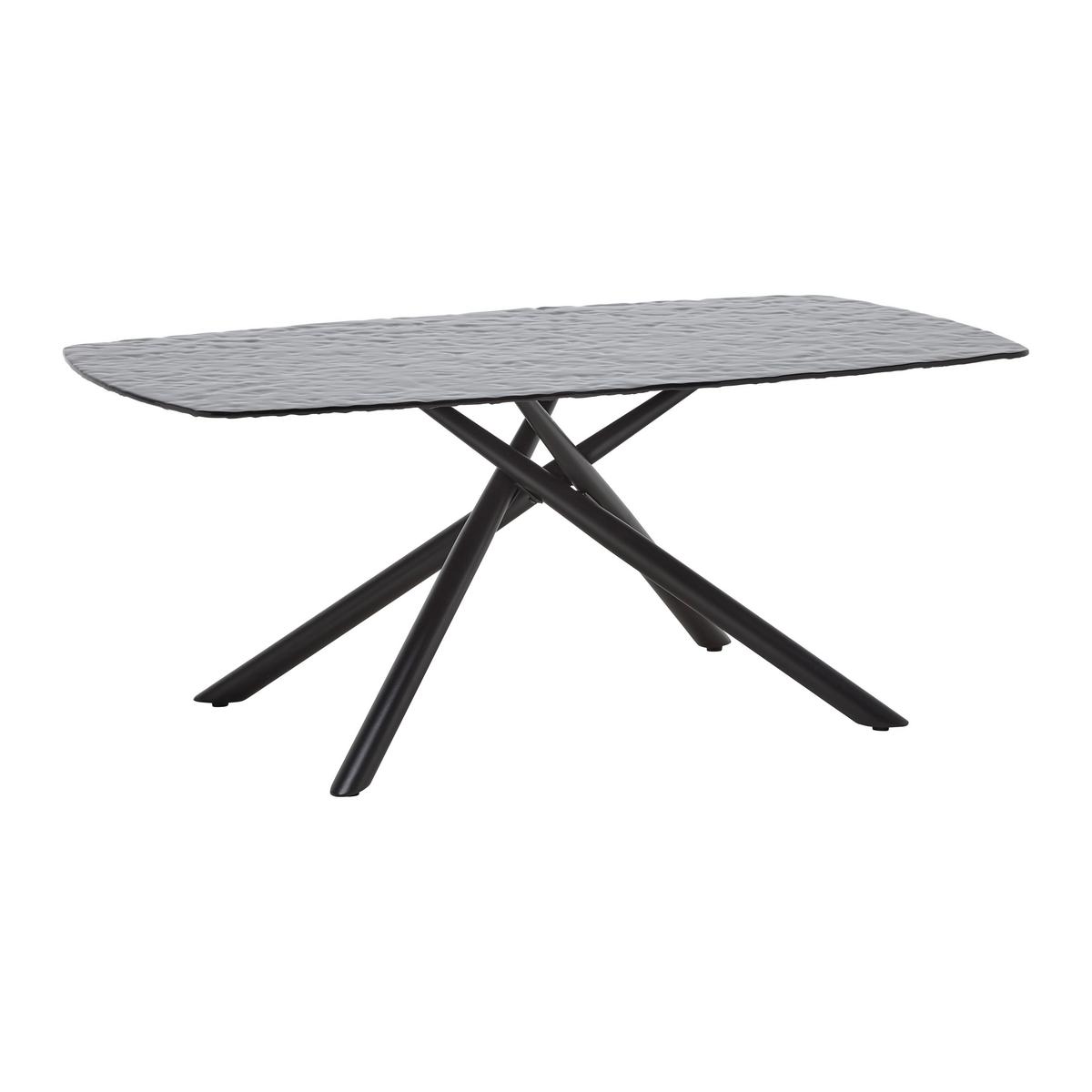 Konferenčný stolík BLACKY bubble glas - čierna, Modern, kov/sklo (110/45/60cm) - Mömax