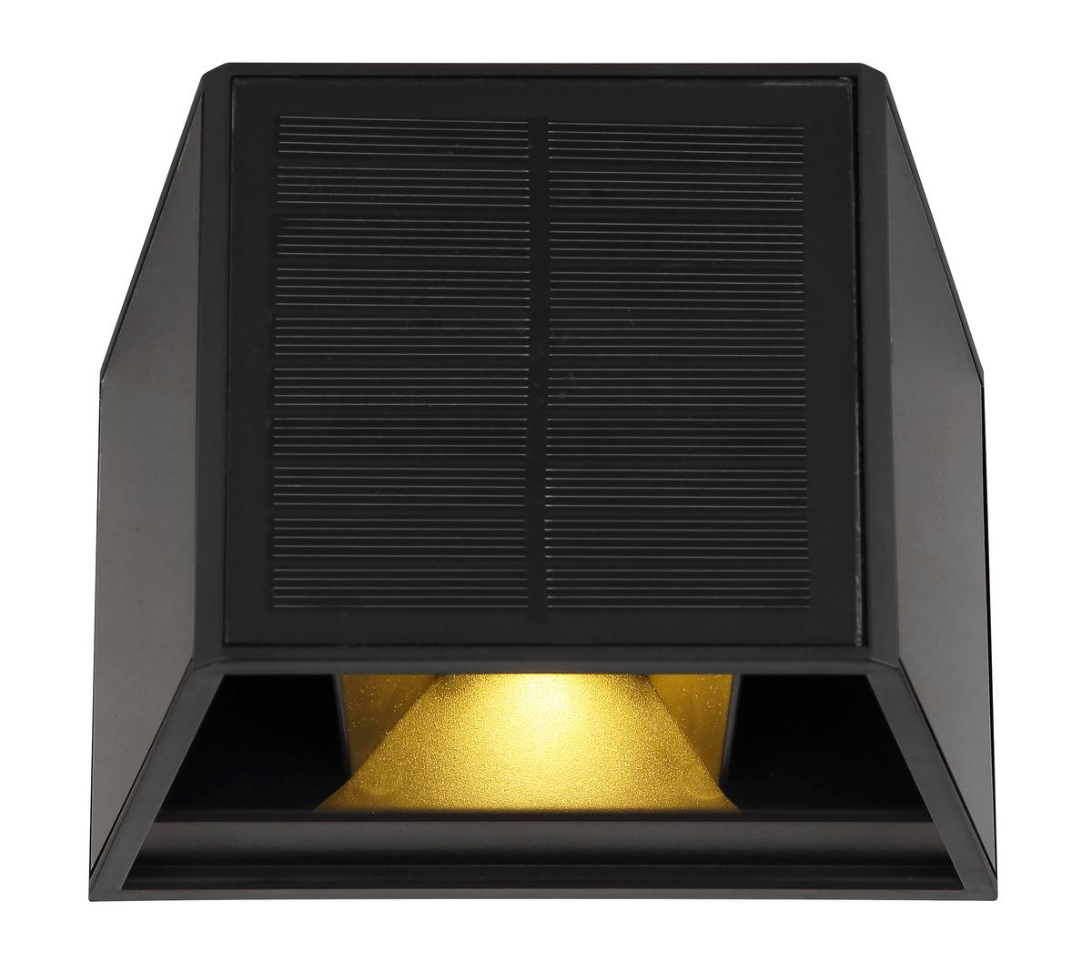 Solarleuchte 36495 - Klar/Schwarz, Design, Kunststoff (15,4/9,6/9,9cm) - Globo