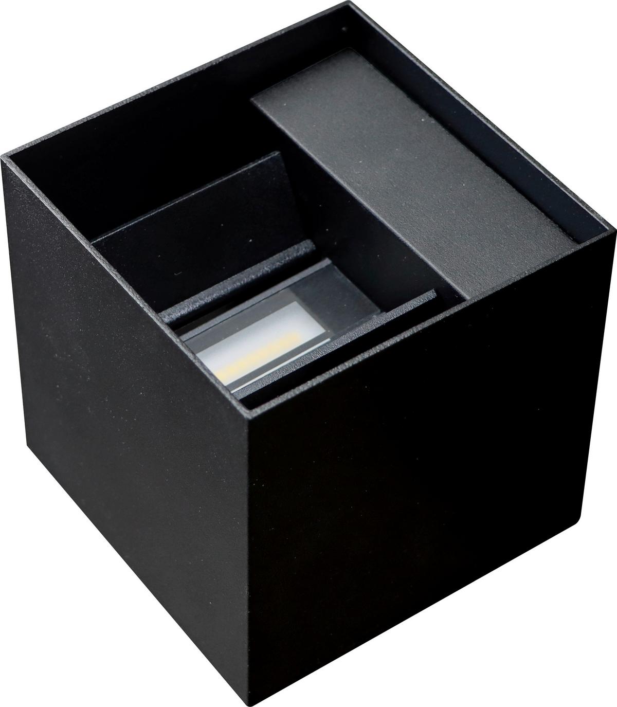 Außenwandleuchte 2528000351996 Wandl Kappa - Schwarz, Design, Metall (10/10/10cm)