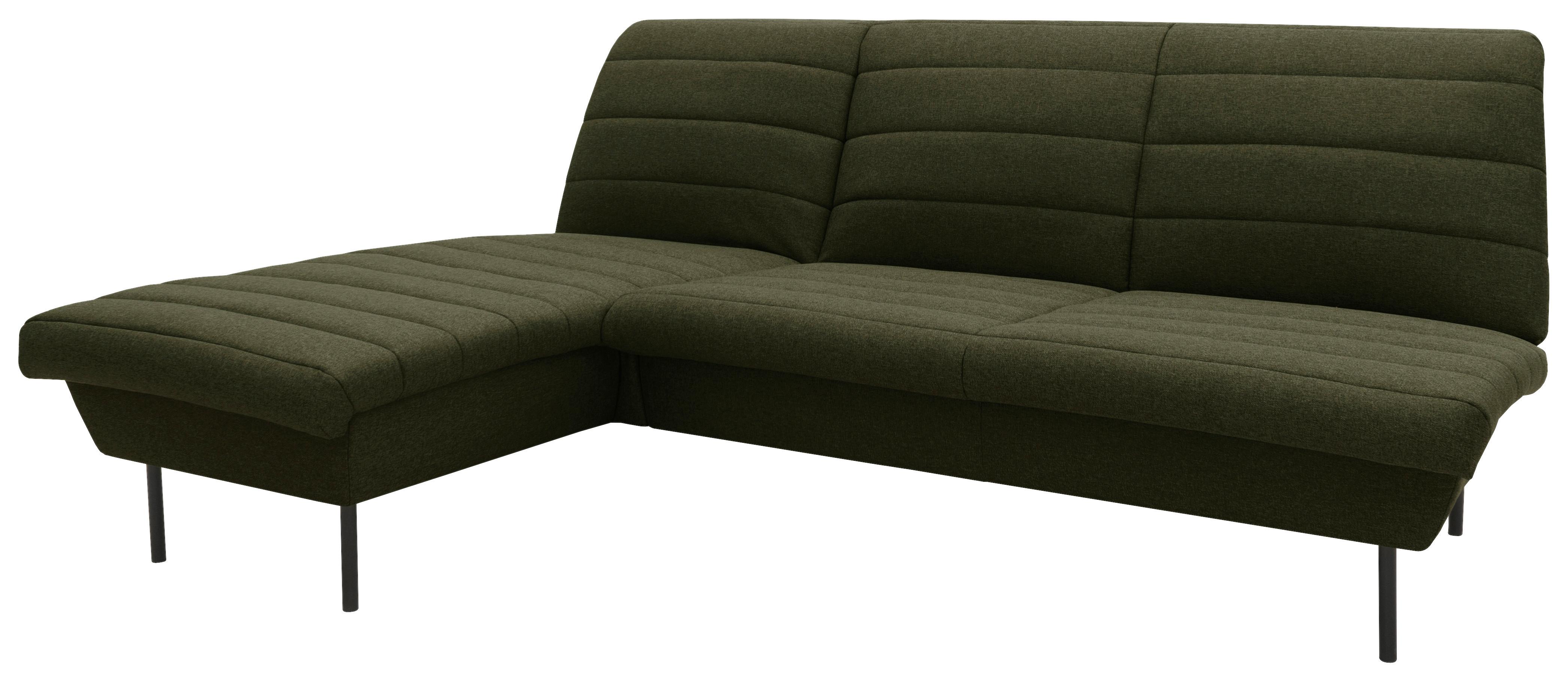 Ecksofa Looks Ix - Schwarz/Grün, Design, Textil (168/214cm) - LOOKS by W.Joop