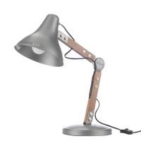 Kindertischleuchte 4930/Lg - Hellgrau/Schwarz, Natur, Holz/Kunststoff (38/38/62cm)