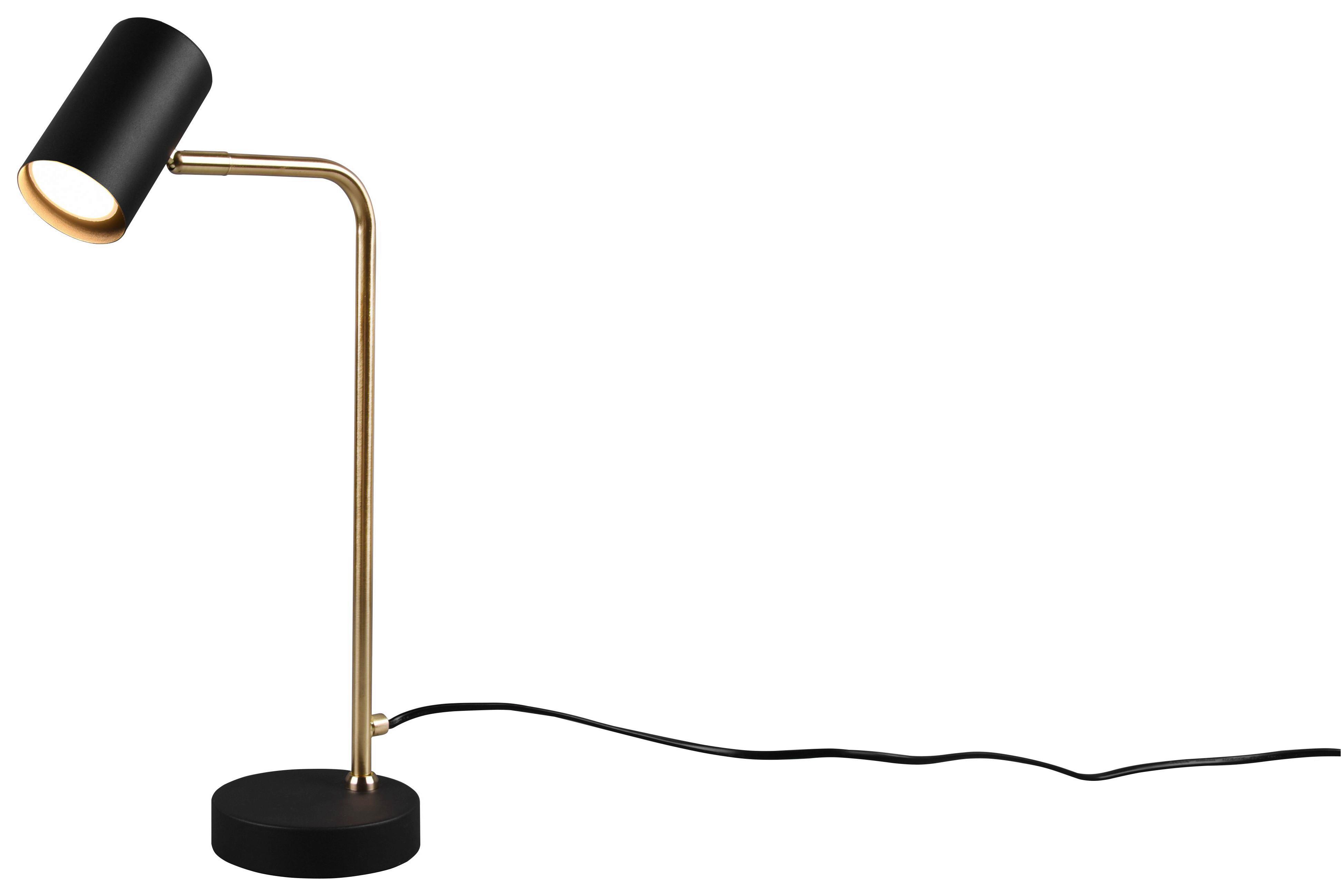 Tischlampe Marley Messingfarben/Schwarz - Messingfarben/Schwarz, Design, Metall (45/12/25cm) - Trio Leuchten