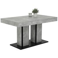 Esstisch Rose T - Anthrazit/Grau, MODERN, Holzwerkstoff (140/80/76cm) - MID.YOU