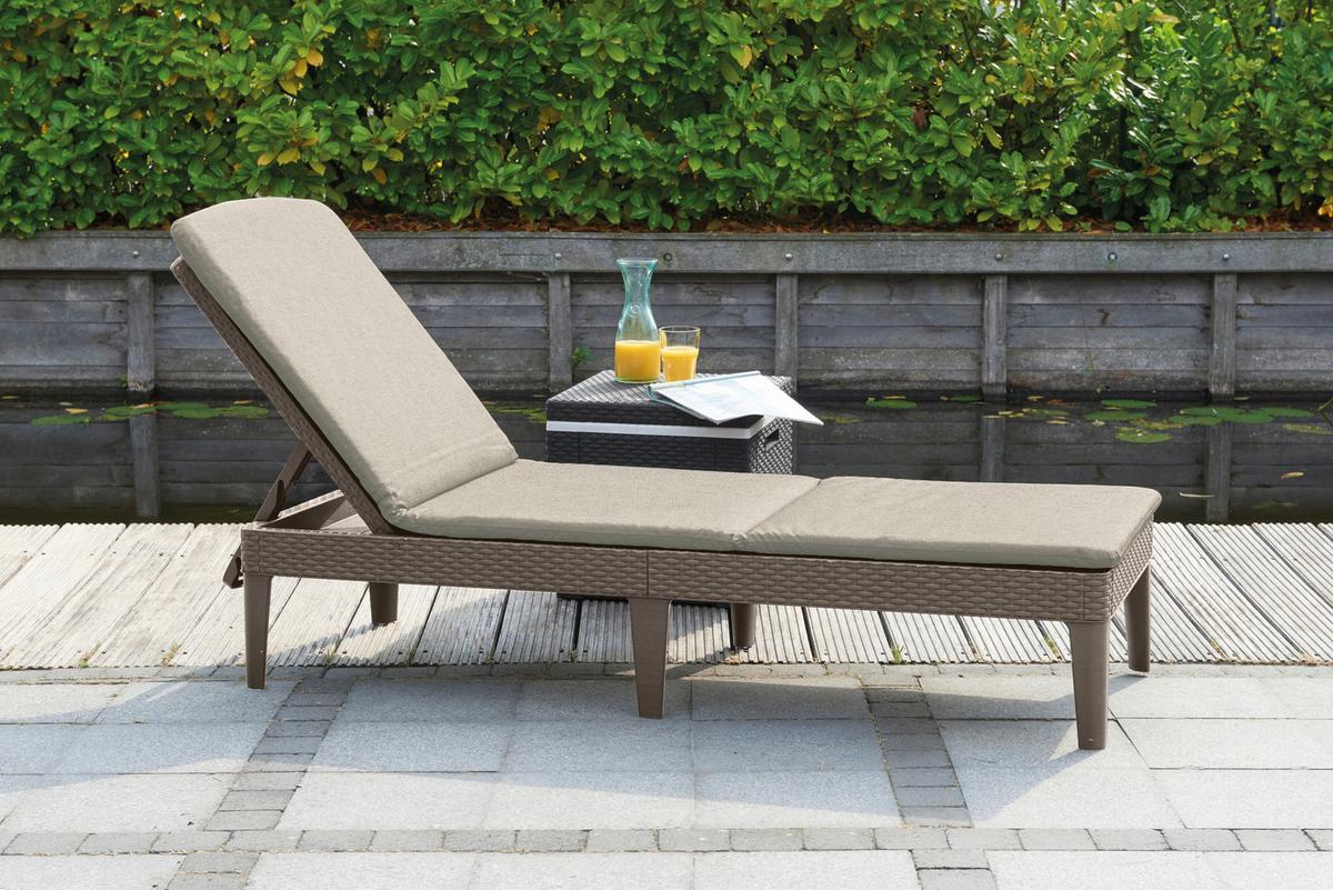 OPALOVACÍ LÉHATKO JAIPUR - cappuccino, Moderní, plast (187.5/58.2/29cm)