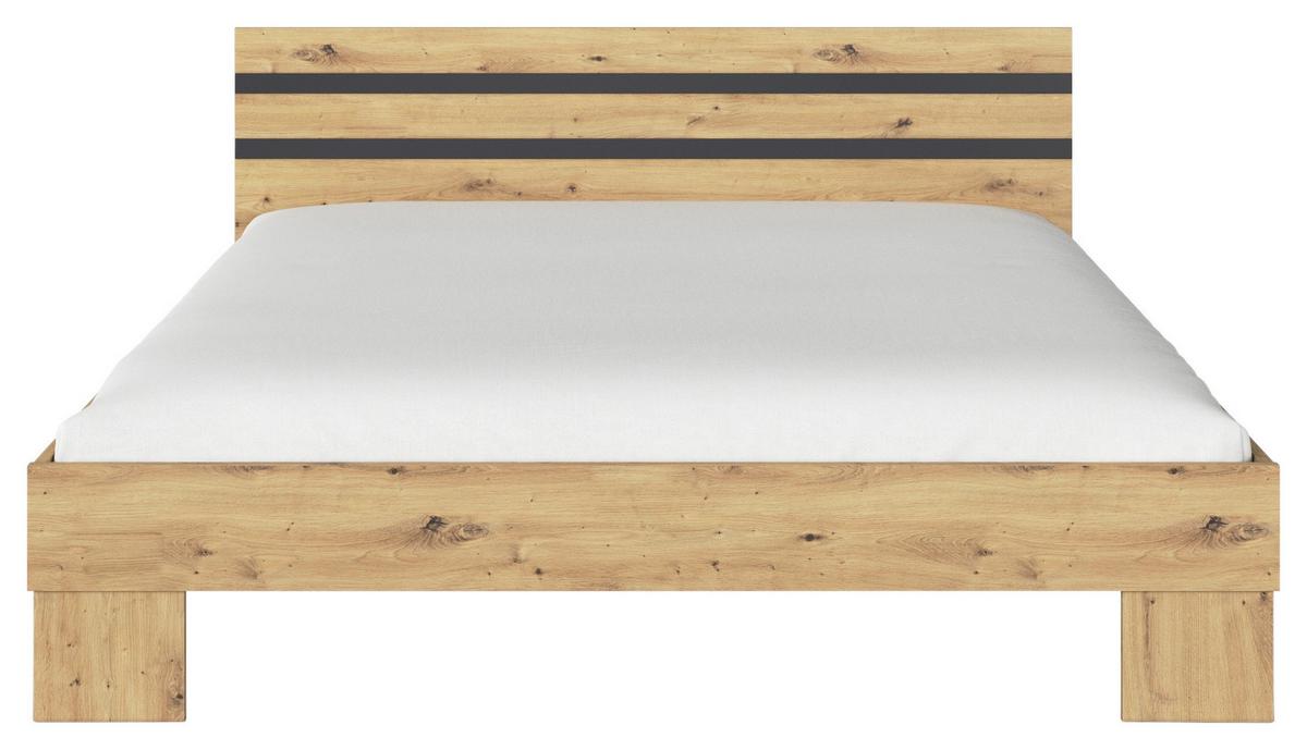 Schlafzimmer Foster - Eiche Artisan/Grau, KONVENTIONELL, Holzwerkstoff