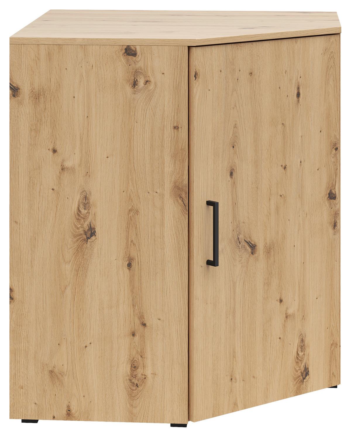 Sarokkomód Cabinet - Artisan tölgy, Modern, faalapú anyag (71,5/71,5cm)