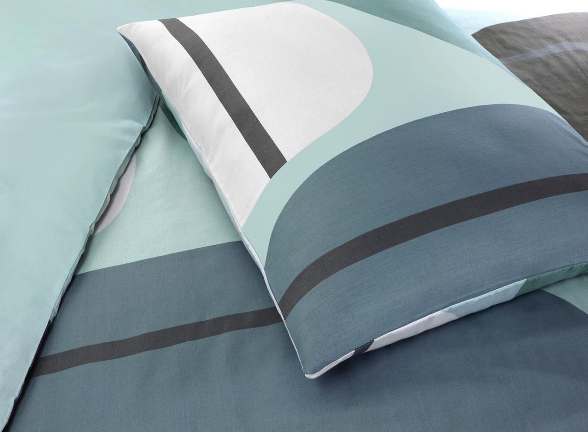 Ágyneműhuzat-garnitúra Tabea - sötétkék/pasztellkék, Modern, textil - Luca Bessoni