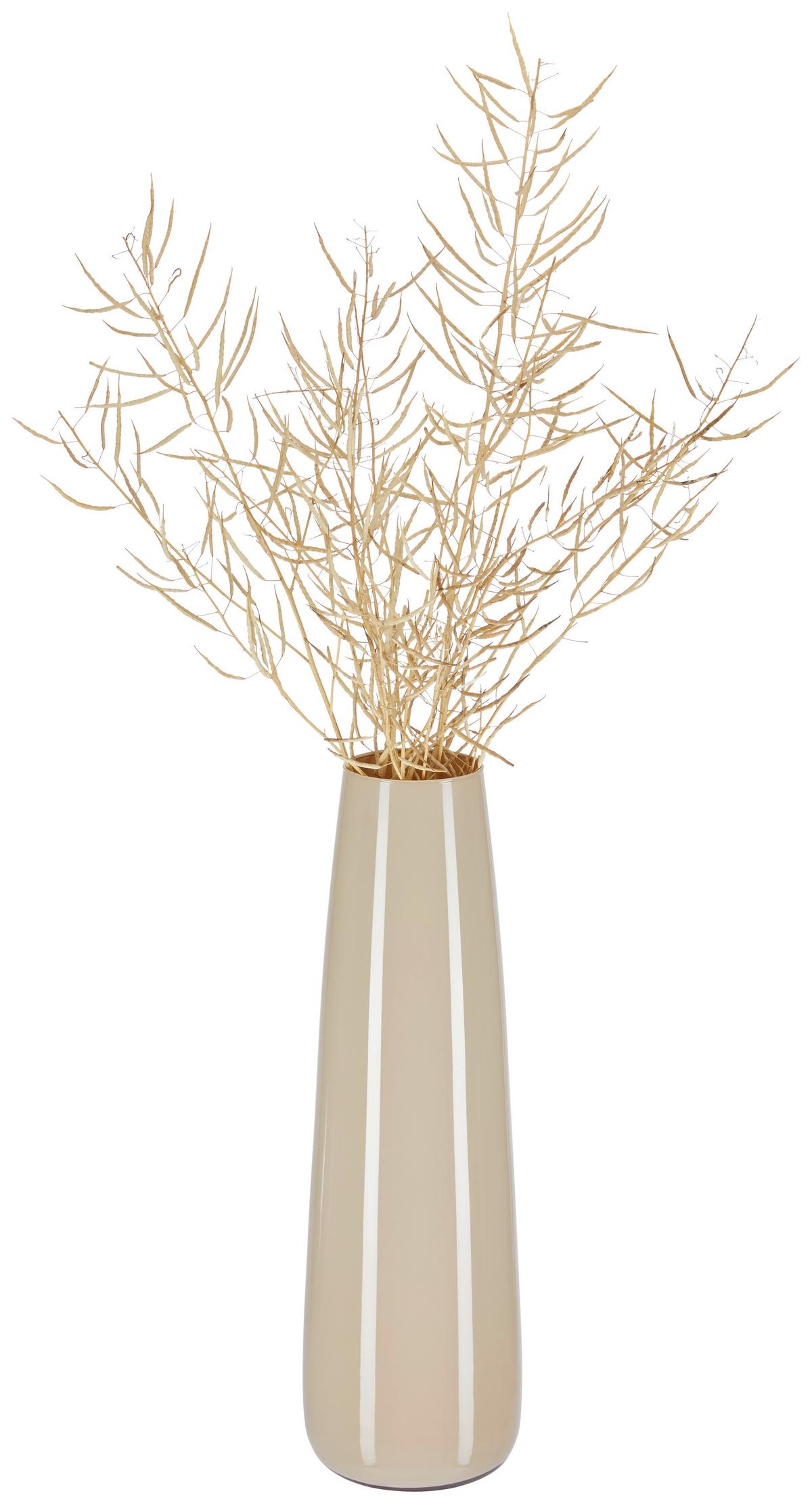 Váza Flora - bézs, Basics, Üveg (21cm) - Ondega