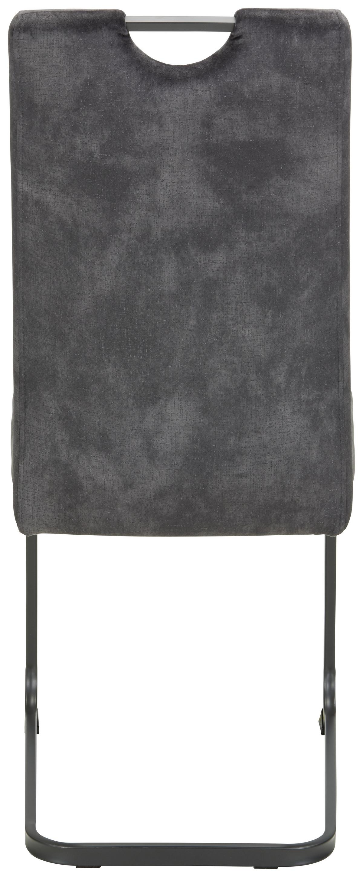 Houpací židle Ruby 2, antracitová - šedá/antracitová, Moderní, kov/textil (43/100/58cm) - Mömax