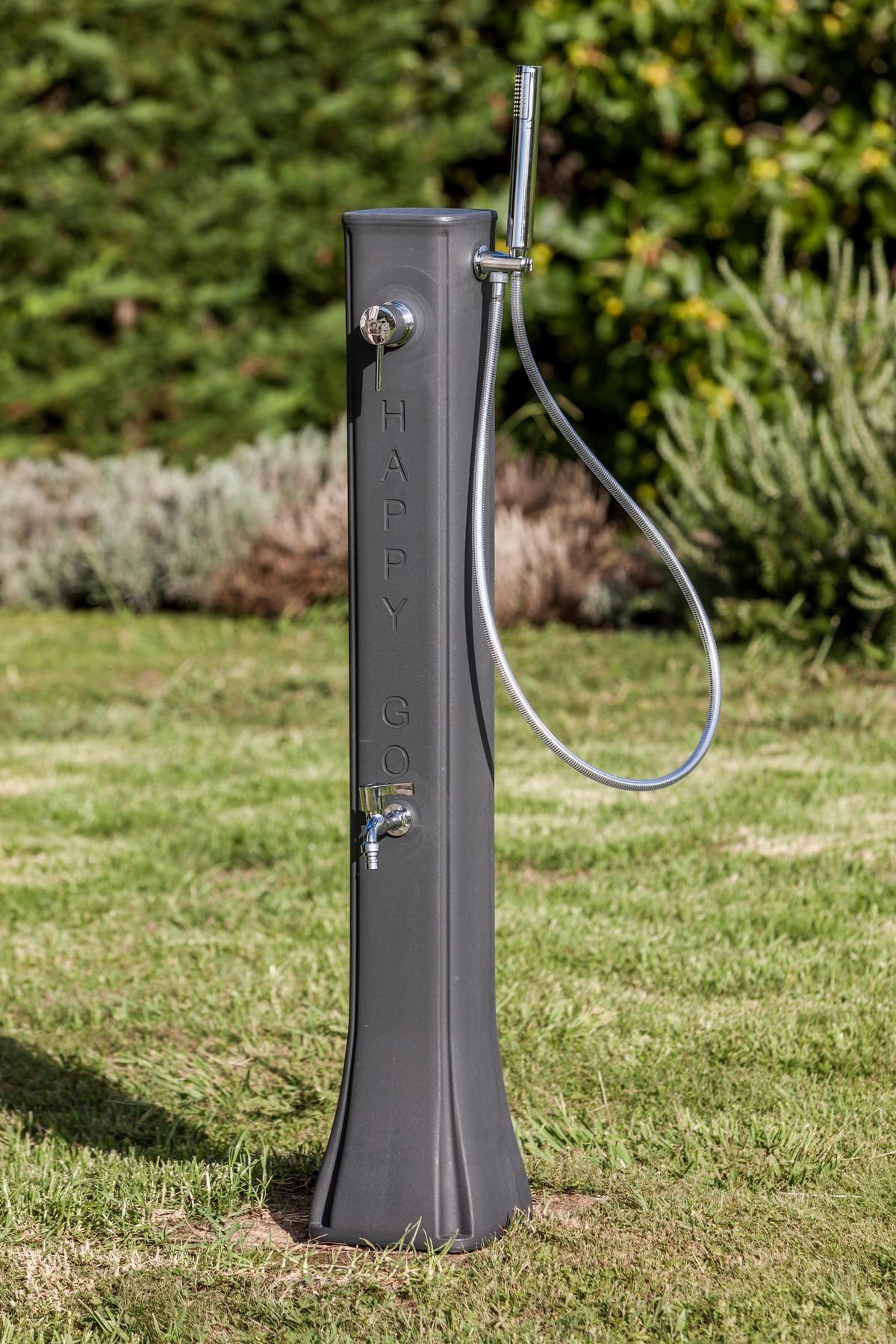 Solardusche Dusche - Dunkelgrau, KONVENTIONELL, Kunststoff (24,5/22/119cm) - Gre