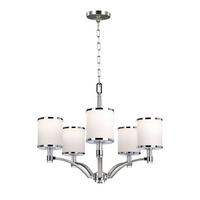 Csillár Fe-Prospect-Park5 - krómszínű/nikkelszínű, Design, üveg/fém (64.2/75.6cm) - Elstead Lighting