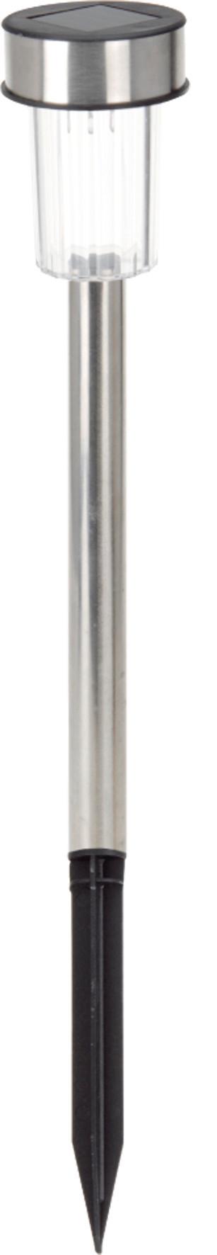Solárne svietidlo Sixtie V: 36,5cm, 6ks/bal. - farba ušľachtilej ocele/chrómová, kov (4,8/36,5cm) - Modern Living