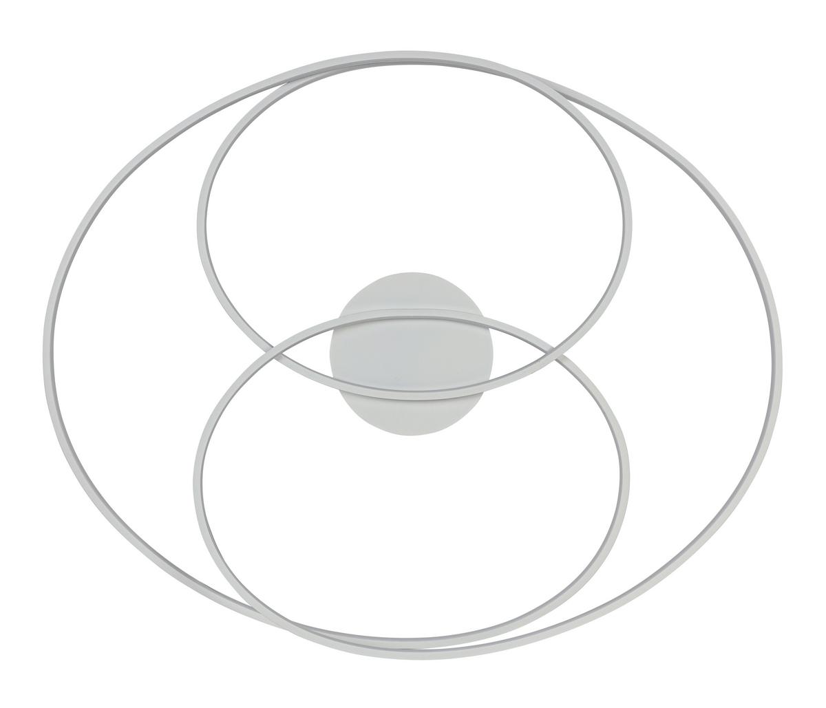 STROPNÉ LED SVIETIDLO WILMA - biela, Modern, kov/plast (65/80/15,5cm) - Mömax