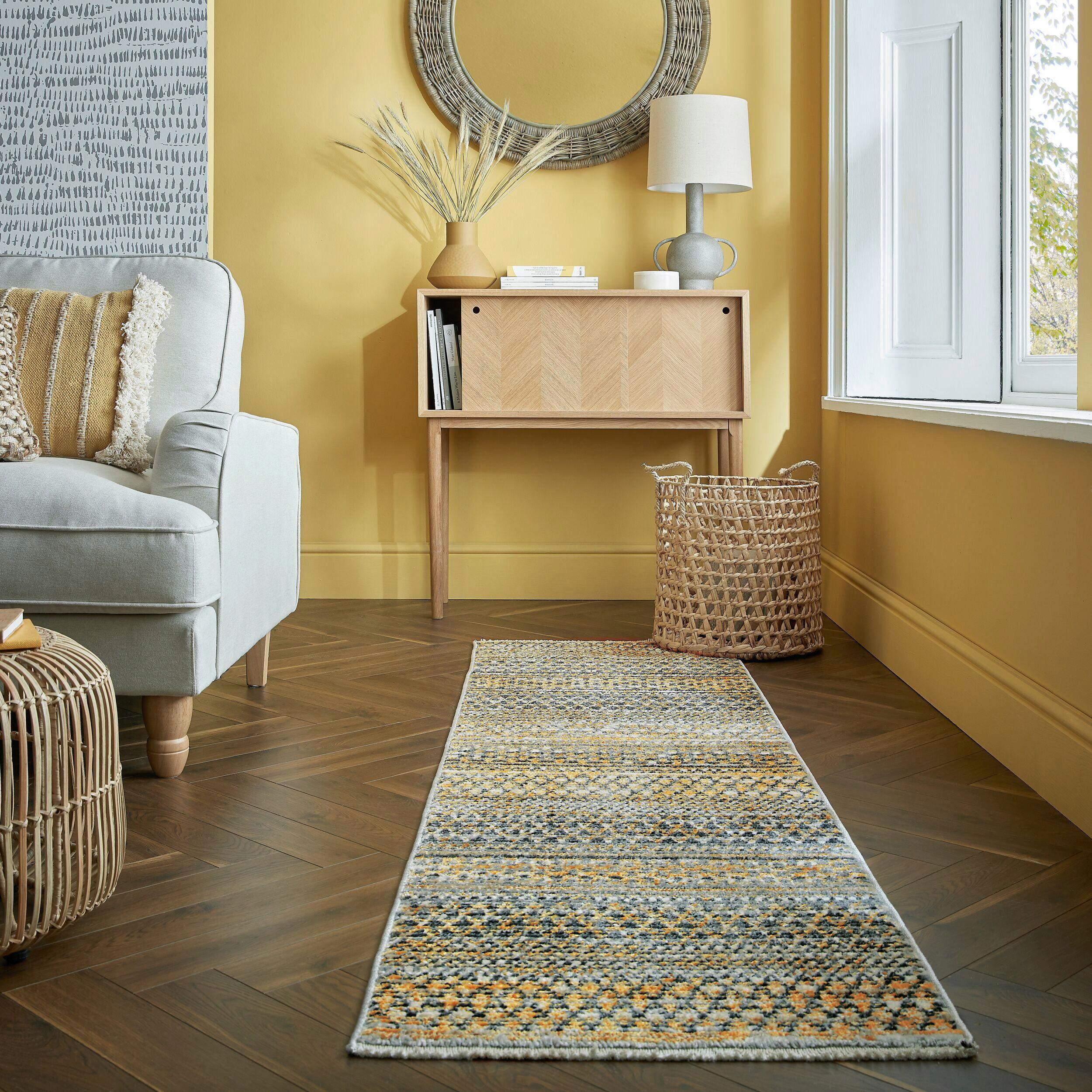 Läufer Camino Yellow 60x230 - Gelb, Basics, Textil (60/230cm)