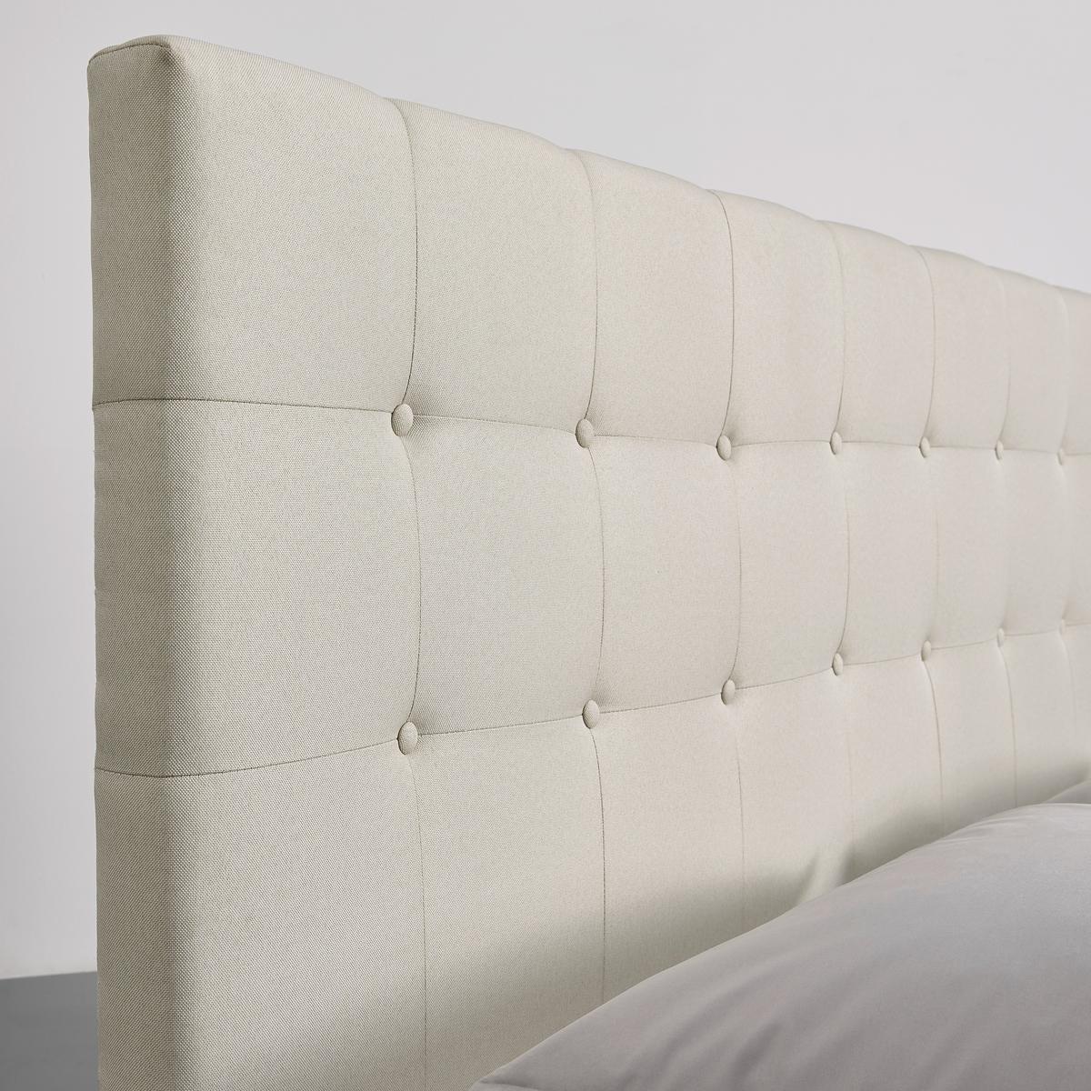 Manželská postel FREDERICO, 180x200, béžová - černá/krémová, Moderní, kompozitní dřevo/textil (180/200cm) - Bessagi Home
