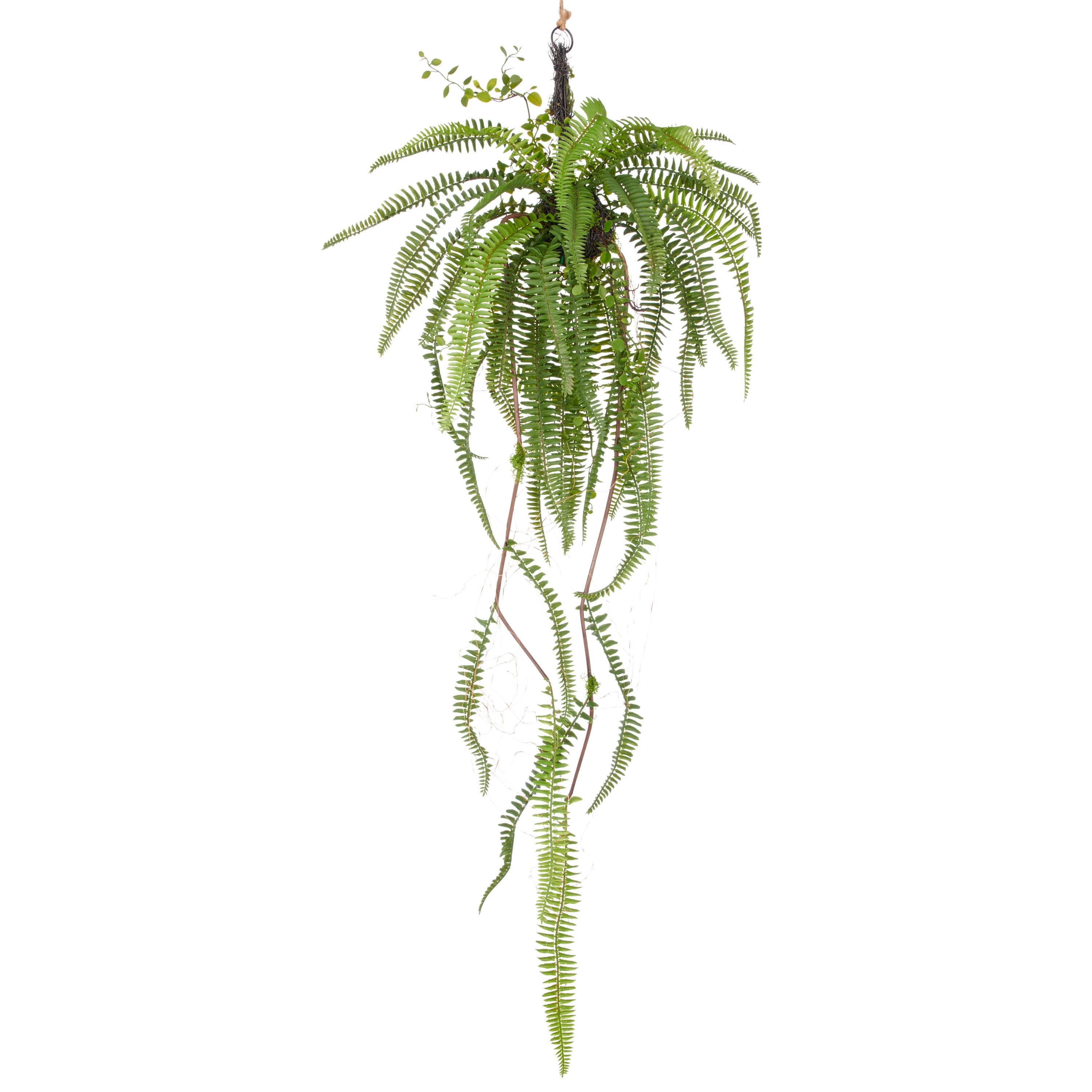 Kunstpflanze Grün B: 17 cm - Grün, Basics, Kunststoff (17/55/17cm) - P & B