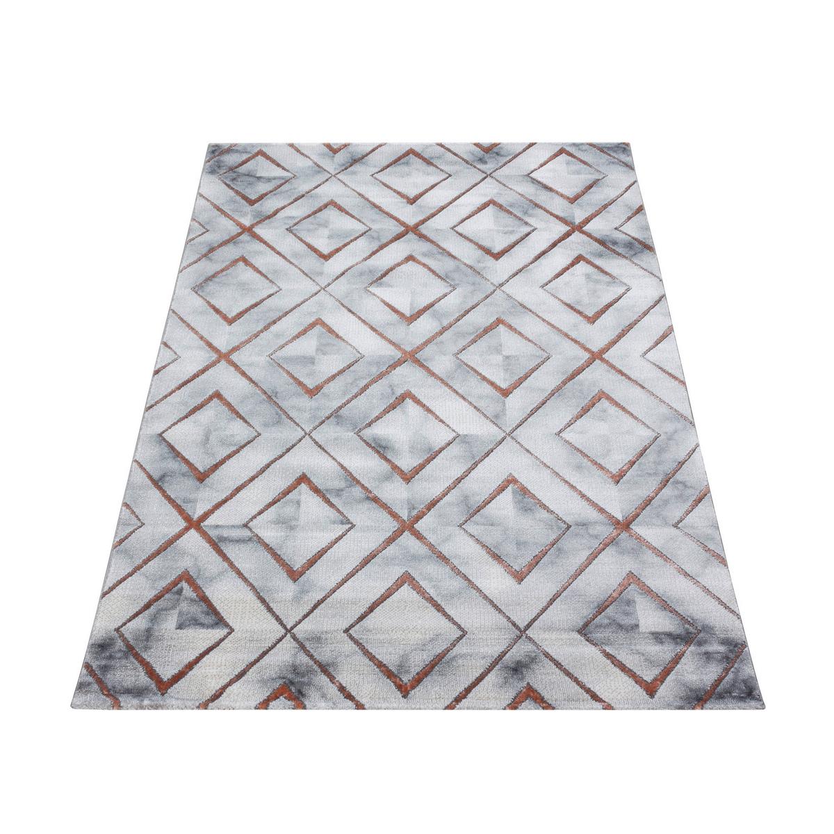Webteppich Bronze Naturfaser Naxos 140x200 Cm - Bronzefarben, Design, Textil (140/200cm)