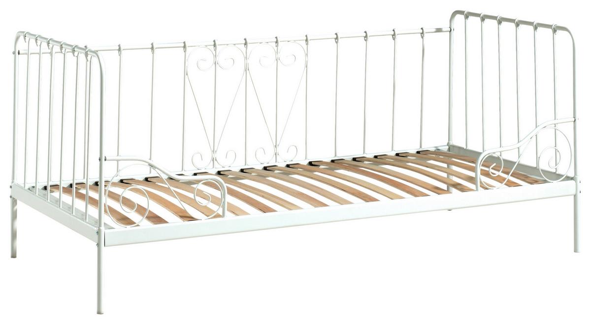 METALLBETT Alice Weiß 90x200cm - Weiß, MODERN, Holz/Metall (90/200cm) - Vipack