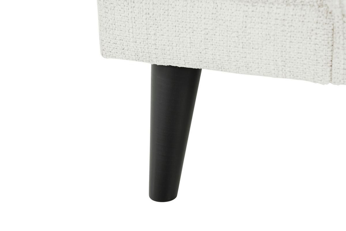 3-Sitzer-Sofa Oslo Weiß B: 218 cm - Schwarz/Weiß, Design, Textil (218/77/93cm) - MID.YOU