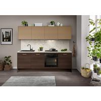 Küchenblock Ip2200 - Eiche dunkel/Karamell, MODERN, Holzwerkstoff (243,2cm) - Impuls